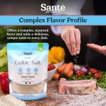 Sante Naturelle Celtic Salt Grey Coarse Sea Salt - 1.1lb (18oz) Pack of 3, Unrefined Organic French Sea Salt, Rich in 82+ Minerals Salt, 100% Natural & Hand Harvested Sal Celtica - Image 4