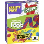 Fruit Roll-Ups, Fruit by the Foot and Gushers Fruit Flavored Snacks Variety Pack, Gluten Free, 16 Pouches, 10.2 oz - Image 2