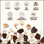 Pan's Mushroom Jerky, Organic, Vegan Snacks, Dried Mushrooms Shitake, Plant based Jerky, Meatless Jerky, Gluten Free, High in Fiber, with Applewood BBQ flavor (2.2 Ounce, Pack of 1) - Image 4