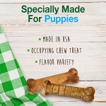 Nylabone Healthy Edibles Natural Puppy Chews Long Lasting Treats for Puppies, Roast Beef, Apple & Bacon Flavor, X-Small/Petite (3 Count) - Image 4