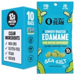 The Only Bean Crunchy Dry Roasted Edamame Snacks (Sea Salt), Healthy High Protein(11g) Keto Food, Low Carb Gluten Free Office Vegan Food 100 Calorie Snack Pack, 0.9oz 10 Pack - Image 2