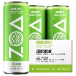 ZOA GREEN APPLE Sugar Free, Low Calorie Energy Drinks | Healthy B & C Vitamins | Electrolytes for Hydration | 160mg Caffeine from Green Tea | 12 Fl Oz Cans (12 Pack) - Image 2
