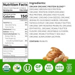 Orgain Organic Vegan Protein Bars, Peanut Butter - 10g Plant Based Protein, Low Calorie Healthy Snacks, No Lactose or Soy Ingredients, Gluten Free, Non-GMO - 1.41 Oz (Pack of 12) - Image 3