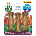 Nylabone Healthy Edibles Natural Puppy Chews Long Lasting Treats for Puppies, Roast Beef, Apple & Bacon Flavor, X-Small/Petite (3 Count) - Image 2