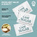 Bulk White Sugar Packets 1000 Count Individual Portion Packs for Hot Drinks Great for Restaurants Offices Schools and Home Use - Image 3