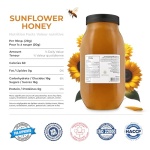 HONIGMA® Marma Sunflower Honey | Authentic Raw Honey from Ukraine | 100% Pure, Unpasteurized & Fully Crystallized | 1000g/35.2oz | Naturally Solid Texture | Pack of 1 - Image 4