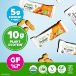 Orgain Organic Vegan Protein Bars, Peanut Butter - 10g Plant Based Protein, Low Calorie Healthy Snacks, No Lactose or Soy Ingredients, Gluten Free, Non-GMO - 1.41 Oz (Pack of 12) - Image 4