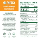 V8 Energy Peach Mango Energy Drink, 8 fl oz Can (24 Pack) - Image 3