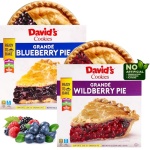 David’s Cookies Grandé Blueberry & Wildberry Pie Combo – 10” Ready-to-Bake Dessert Pies with Sweet Blueberries & Tart Mixed Berries – Dessert Gift for Easter, Mother’s Day, Father’s Day & Birthdays - Image 2