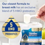Similac 360 Total Care Infant Formula, Has 5 HMO Prebiotics, Our Closest Formula to Breast Milk, Baby Formula Powder, 20.6-oz Tub - Image 4