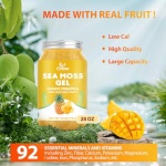 (28OZ Irish Sea Moss Gel Mango Pineapple Flavor - Natural Seamoss Gel with 92 Minerals and Vitamins - Non-GMO, Gluten-Free, Vegan - Immune Support - Image 3