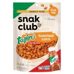 Snak Club Tajin Toasted Corn, Roasted Corn Nuggets with Chili and Lime Seasoning, Mild, 11 oz Resealable Bag - Image 2