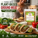 Textured Vegetable Protein (TVP) 1LB – Unflavored Plant-Based Meat Substitute, Vegan Meat Chunks, High Protein Meat Alternatives - Non-GMO, Gluten Free Crumbles by Amazing Chiles & Spices - Image 4