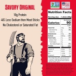 AGRO POWER Vegan Jerky Sticks, 10g Protein per Stick, Savory Original Plant-Based, 7 Stick Bag, Non-GMO, 40% Less Sodium, Zero Cholesterol, Meat Alternative, High Protein Snack for Lunch, On-the Go Fuel - Image 3