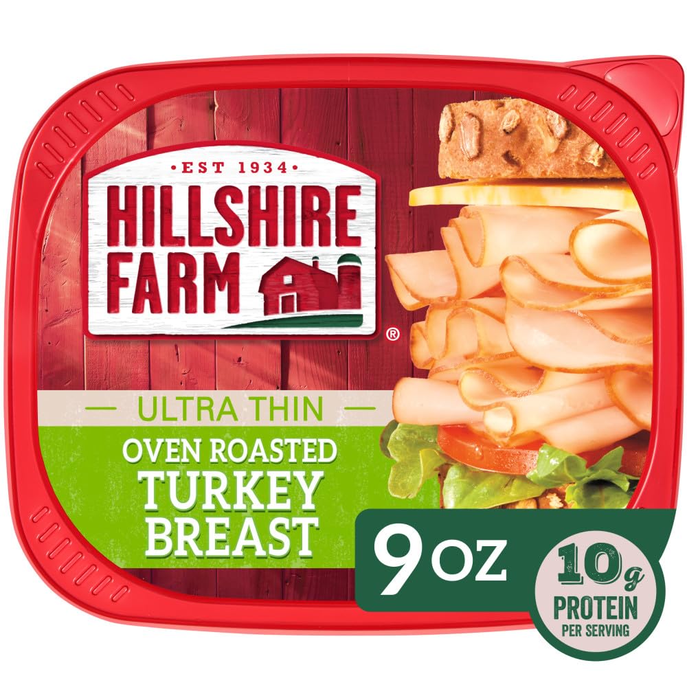 Hillshire Farm Oven Roasted Ultra Thin Sliced Deli Lunch Meat, Turkey Breast, 9 Ounce
