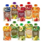 Happy Baby Organics Stage 2 Baby Food Pouches, Gluten Free, Vegan & Healthy Snack, Clearly Crafted Fruit & Veggie Puree, Fruit & Veggie Variety Pack, 4 Ounces (Pack of 10), Amazon Exclusive - Image 2