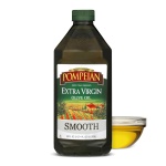 Pompeian Smooth Extra Virgin Olive Oil - 68 Fl Oz - First Cold Pressed Olive Oil for Cooking - Smooth Taste for Sauteing, Stir-Frying, and Baking