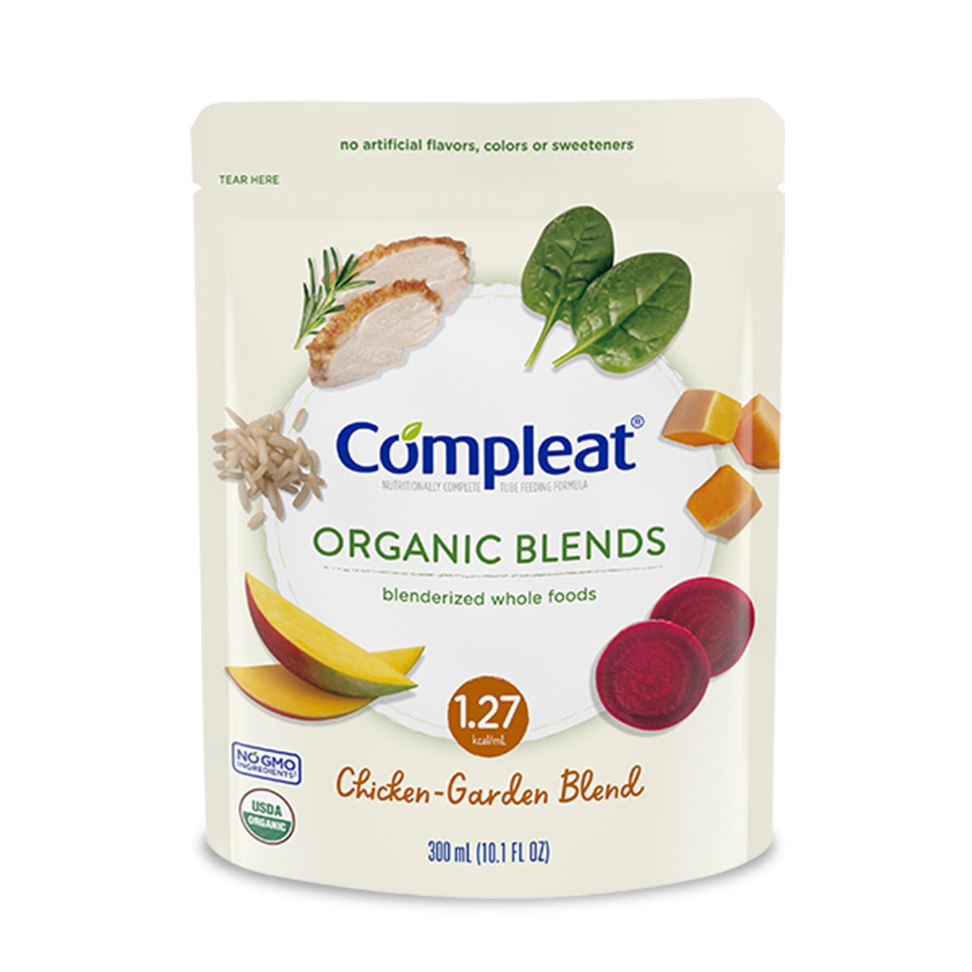 Nestle Compleat Organic Blends Oral Supplement Chicken-Garden 10.1 oz Pouch 24 Ct