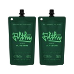 Filthy Olive Brine, Premium Cocktail Mixer, Filtered for Dirty Martinis, Olive Juice for Cocktails Made from Naturally Cured Olives, Non-Alcoholic, Non-GMO, Gluten Free, 8 Oz Pouch, 2 Pack