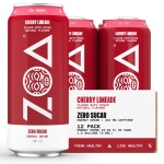 ZOA Zero Sugar Energy Drinks - Cherry Limeade | Healthy Energy Formula with Natural Caffeine, Daily Vitamin C, Essential B-Vitamins | Gluten-Free, Keto Friendly | 16 Ounce Cans (Pack Of 12)