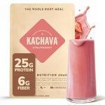 Ka’Chava All-In-One Nutrition Shake Blend, Strawberry, 15 Servings, 85+ Superfoods & Nutrients, Greens Plant-Based Powder Protein Drink, Digestive Enzymes & Probiotics, Vegan Dairy Gluten Free