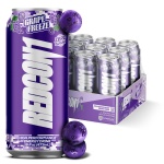 REDCON1 Energy High Performance Drink, Grape Freeze - Zero Sugar Energy Drink with Alpha GPC Nootropic - 200mg Natural Caffeine from Green Coffee Beans - Vitamin B6, B12 & B5 to Boost Mood (12 ct)