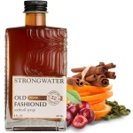 Strongwater Old Fashioned Mix - Makes 32 Cocktails - Handcrafted Old Fashioned Syrup with Bitters, Orange, Cherry, Organic Demerara Sugar - Craft Cocktail Mixer, Just Mix with Bourbon, Whiskey - 1 Pack