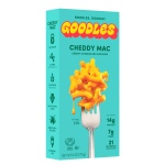 Goodles Cheddy Mac Creamy Cheddar and Macaroni Pasta - Nutrient Packed with Real Cheese, Fiber, Protein, Prebiotics, Plants, & Vegetables | Non-GMO, Organic Ingredients [Cheddy Mac, 6 oz. 1 Pack]
