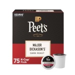 Peet's Coffee, Dark Roast Keurig K-Cup Pods, 100% Arabica Coffee - Major Dickason's Blend 75 Count (1 Box of 75 Pods)