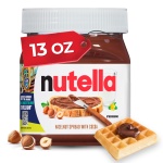 Nutella Creamy Chocolate Hazelnut Spread with Cocoa, Sweet topping for breakfast and desserts, 13 oz