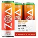 ZOA Zero Sugar Energy Drinks, Mango Splash - Sugar Free with Electrolytes, Healthy Vitamin C, Amino Acids, Essential B-Vitamins, and Caffeine from Green Tea - 12 Fl Oz (12-Pack)