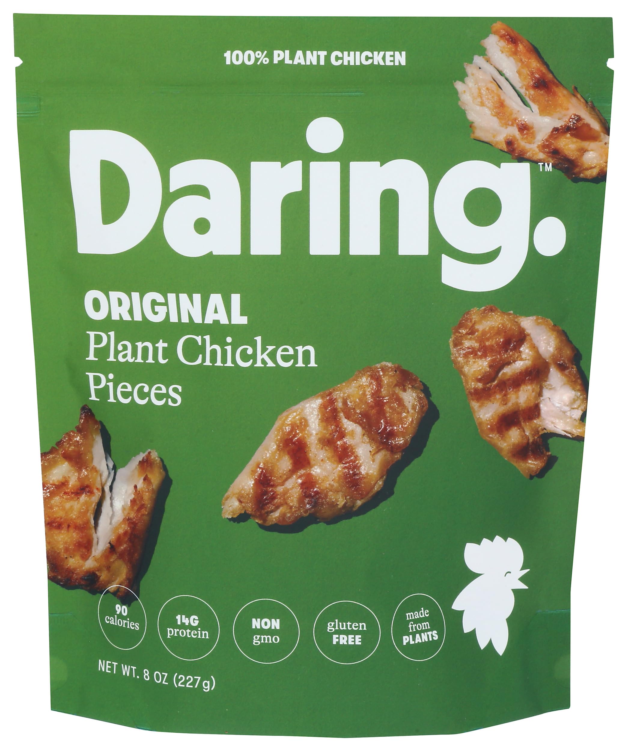 Daring Foods, Frozen, Original Plant Based Chicken Pieces, 8 Ounce