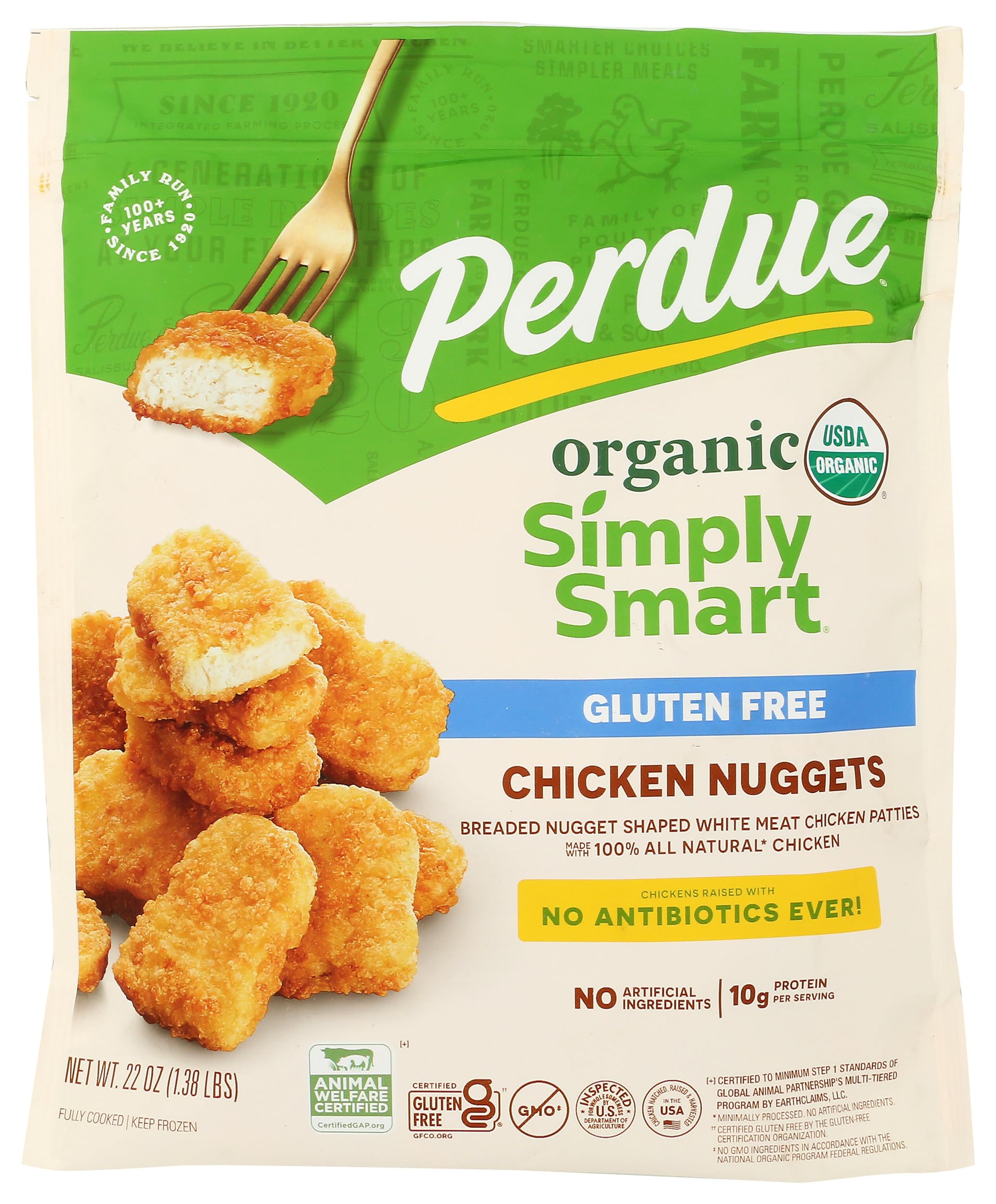 PERDUE Organic Simply Smart Nuggets, 22 OZ PERDUE Organic Simply Smart Nuggets, 22 OZ - Image 1