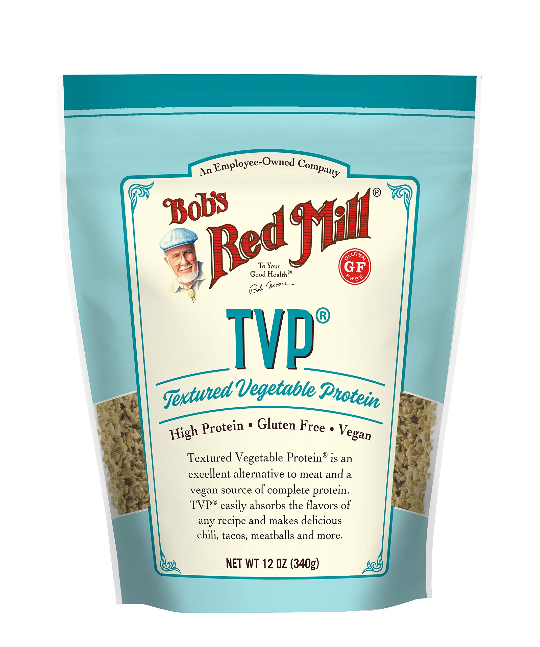 Bob's Red Mill TVP, 12oz (Pack of 4) - Vegan, Made in USA, Unflavored, Kosher