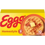 Eggo Homestyle Waffles, Breakfast Food, Frozen Breakfast, 10 Waffles (Frozen)