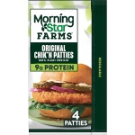 MorningStar Farms Plant Based Chik'n Patties, Vegan Chicken (4 Count)
