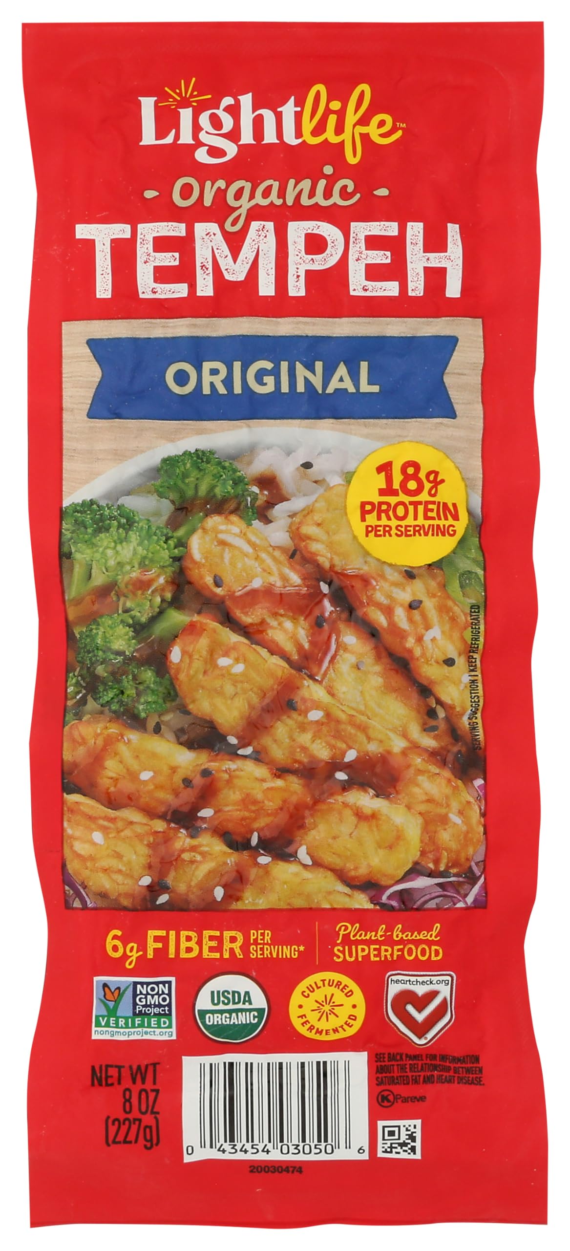 Lightlife Original Organic Tempeh, 8 Oz Lightlife Original Organic Tempeh, 8 Oz - Image 1
