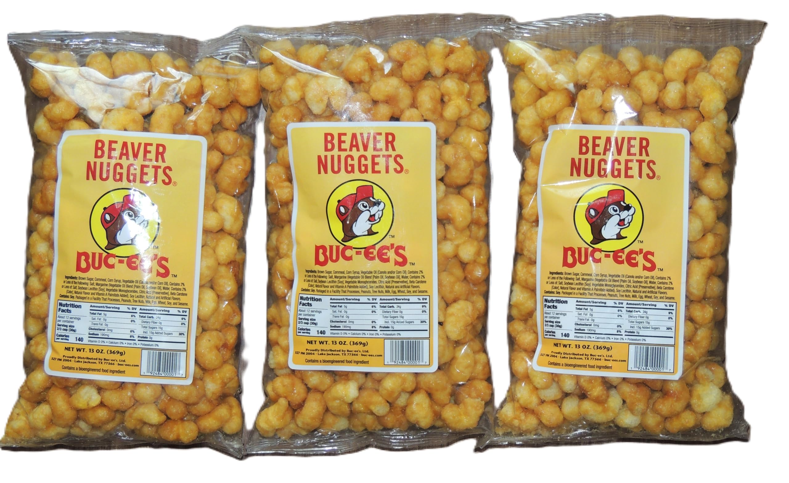 Buc-ee's Famous Beaver Nuggets Fresh Sweet Corn Puff Snacks, 13 Oz per Bag (Pack of Three or Four 13 Ounce Bags - 39 Ounces or 52 Ounces Total) (3 Bags 39oz.) Buc-ee's Famous Beaver Nuggets Fresh Sweet Corn Puff Snacks, 13 Oz per Bag (Pack of Three or Four 13 Ounce Bags - 39 Ounces or 52 Ounces Total) (3 Bags 39oz.) - Image 1