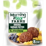 MorningStar Farms Plant Based Sausage Patties, Vegan Meat (6 Count)