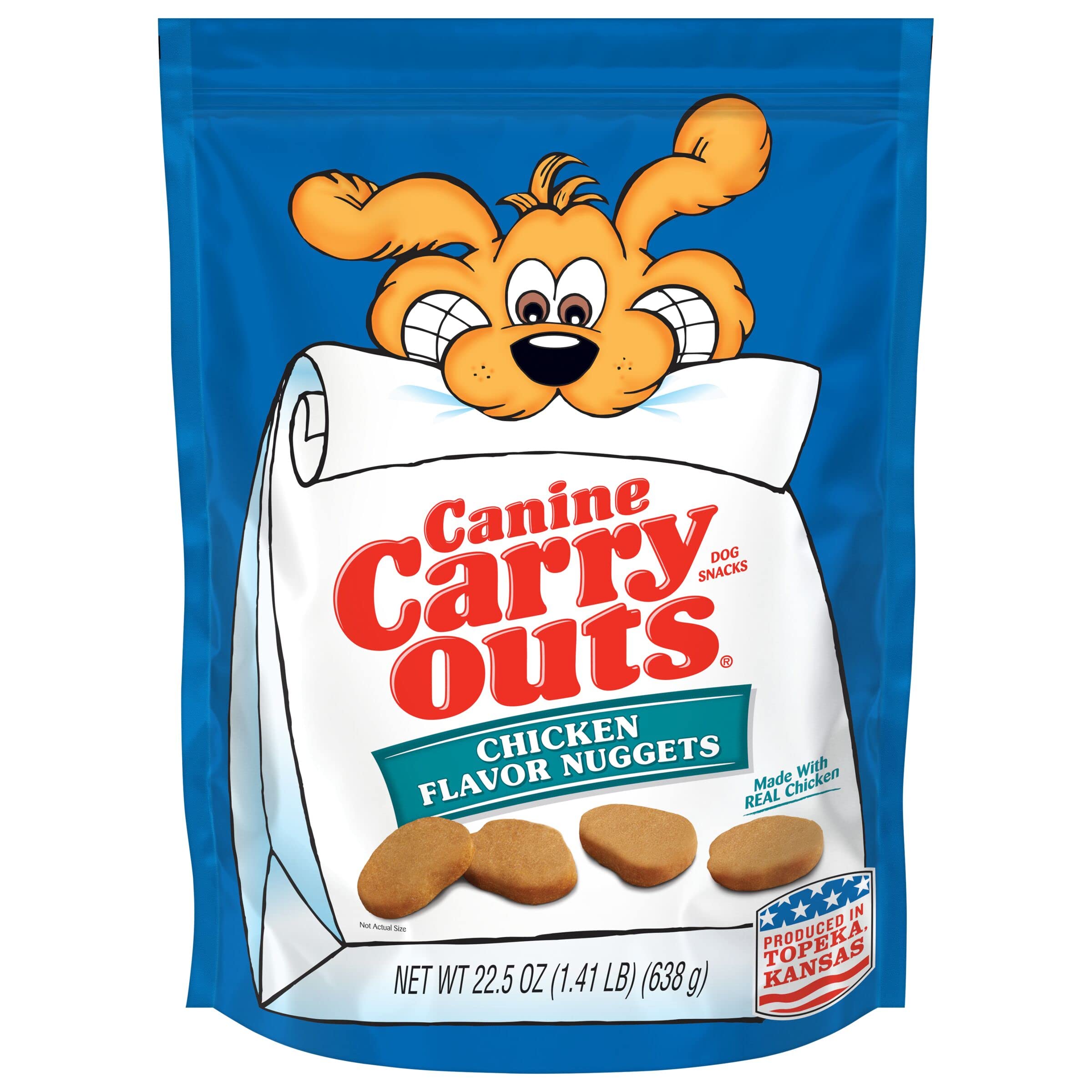 Canine Carry Outs Dog Treats, Chicken Flavor Nuggets, 22.5 Ounce (Pack of 4), Made with Real Chicken Canine Carry Outs Dog Treats, Chicken Flavor Nuggets, 22.5 Ounce (Pack of 4), Made with Real Chicken - Image 1