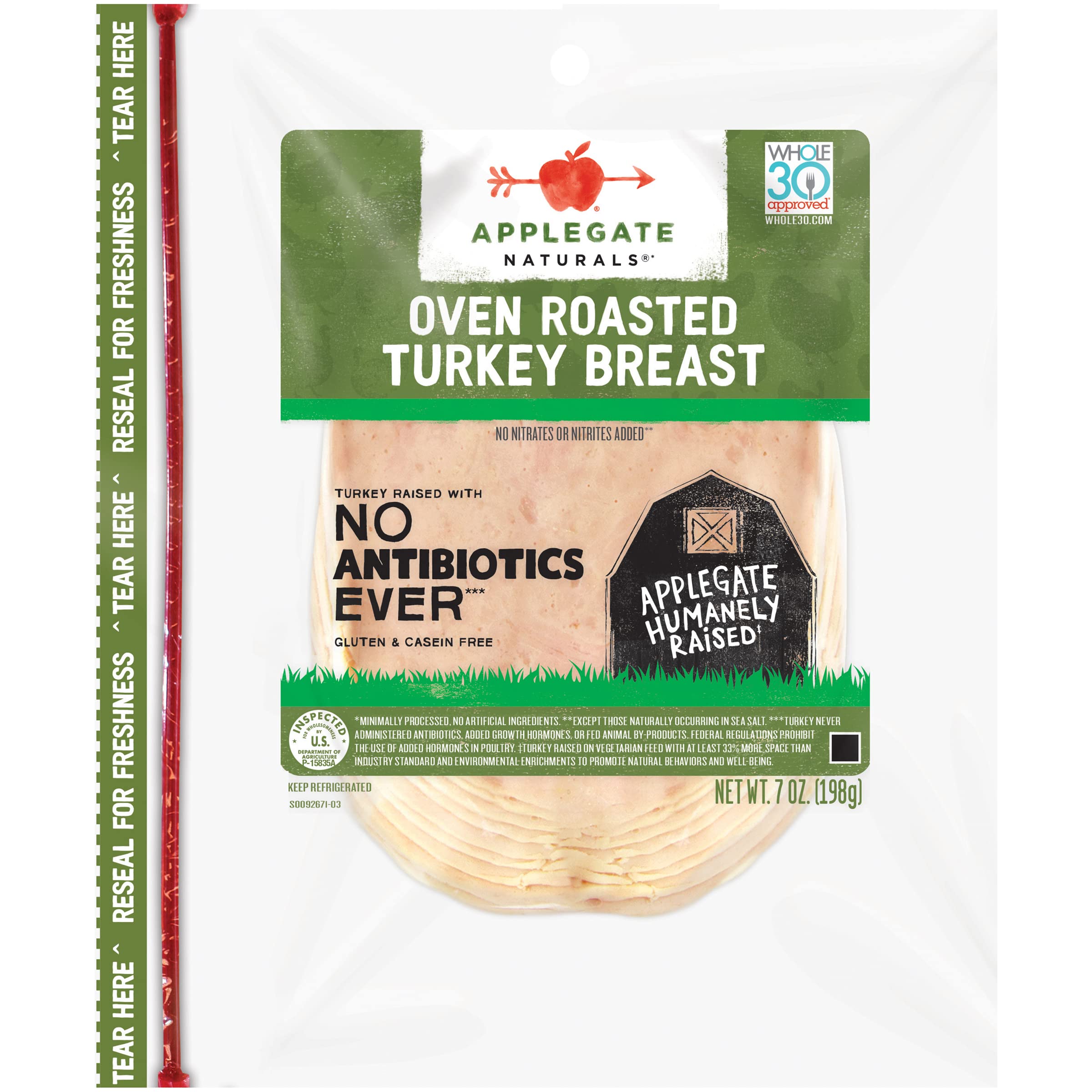 Applegate, Natural Oven Roasted Turkey Breast Applegate, Natural Oven Roasted Turkey Breast - Image 1