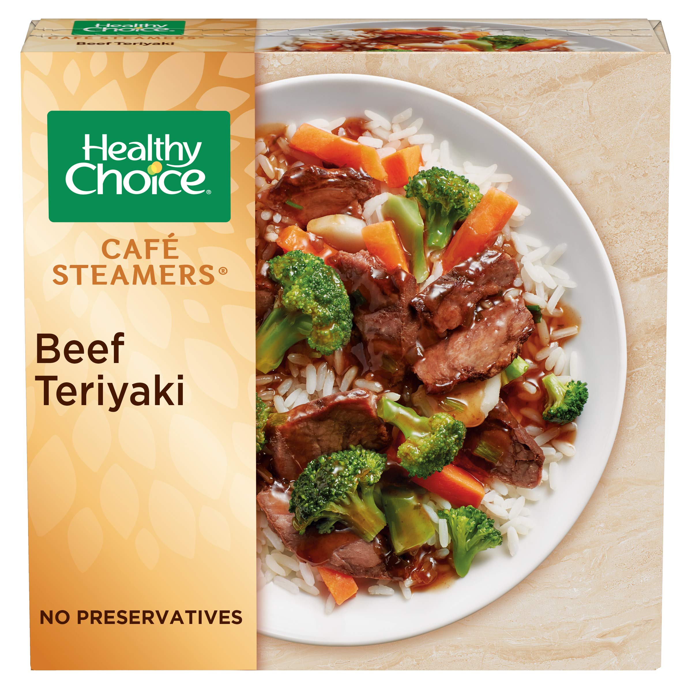 Healthy Choice Cafe Steamers Beef Teriyaki, Convenient Microwave Meal Made With No Preservatives, Frozen Meal, 9.5 OZ Bowl Healthy Choice Cafe Steamers Beef Teriyaki, Convenient Microwave Meal Made With No Preservatives, Frozen Meal, 9.5 OZ Bowl - Image 1