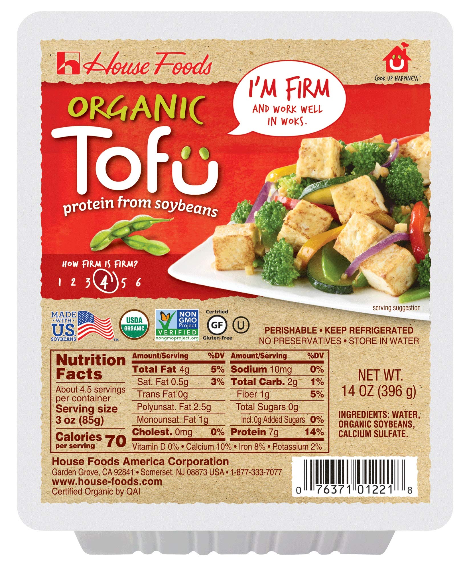 House Foods, Organic Firm Tofu, 14 oz